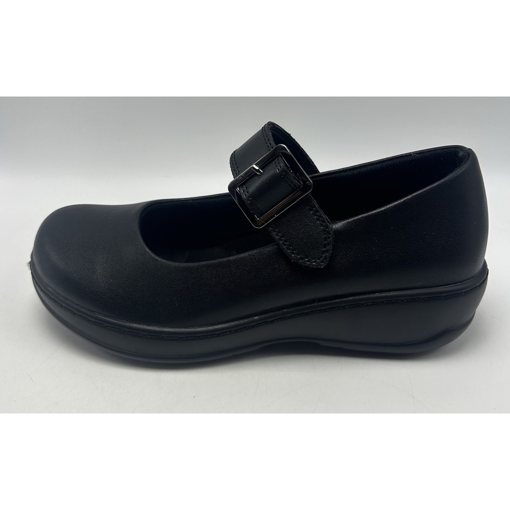Spring Step Mary Jane Shoes Womens 6 Black Leather Skid Oil Resistant Work